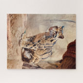 Puzzle léopard nébuleux image nature faune exotique (Horizontal)