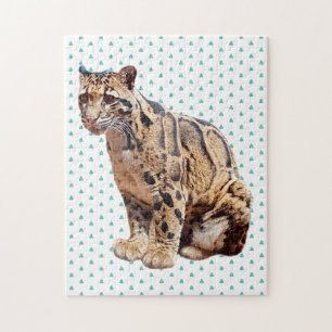 Puzzle léopard nébuleux photographie jungle grand félin a