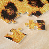 Puzzle Leopard tendance : Motif de design de peau. (Côté)