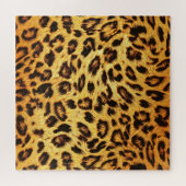 Puzzle Leopard tendance : Motif de design de peau. (Horizontal)