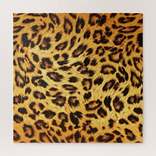 Puzzle Leopard tendance : Motif de design de peau. (Vertical)