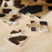 Puzzle Léopard Vibrant : Design Textile Coloré. (Côté)