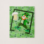 Puzzle Leprechaun + Bière "Bonne Saint Patrick" (Vertical)
