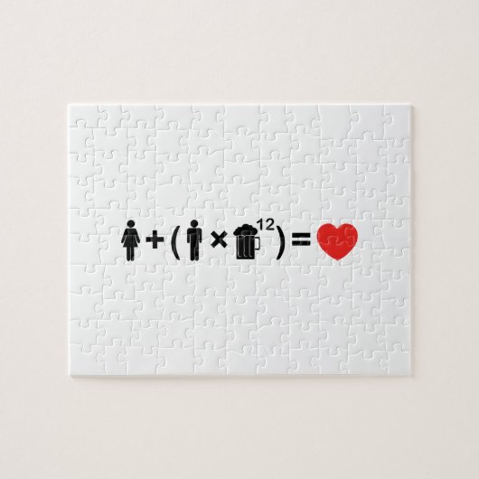 Puzzle L'équation d'amour pour les hommes (Horizontal)