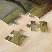 Puzzle L'Équitation-Cheval noir de l'agent de police de (Côté)