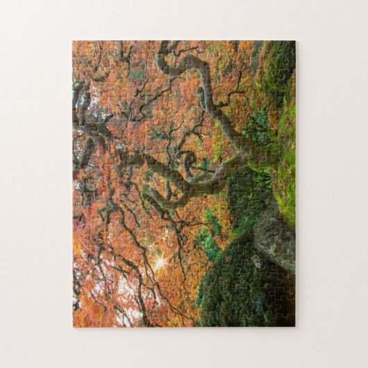 Puzzle L'Érable Dans Les Jardins Japonais En Automne (Vertical)