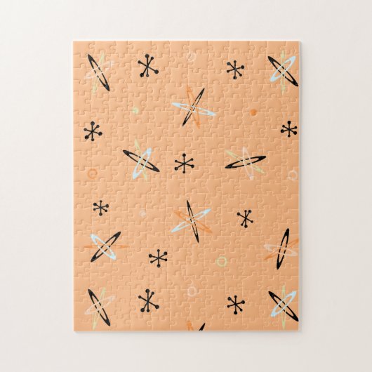 Puzzle L'ère atomique éclate orange (Vertical)