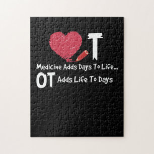 Puzzle L'ergothérapie ajoute de la vie aux jours de méd