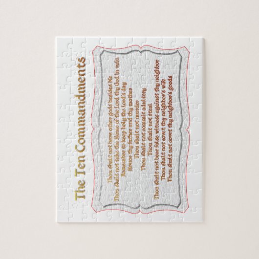 Puzzle Les 10 commandements (Vertical)
