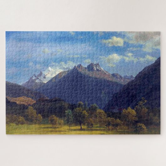 Puzzle Les Alpes de Visp, Albert Bierstadt (Horizontal)