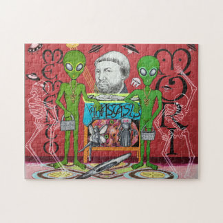 Puzzle Les Ambassadeurs Aliens (Hommage à Hans Holbein)