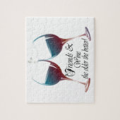 Puzzle Les amis et Wine plus l'art meilleur de vin est (Vertical)