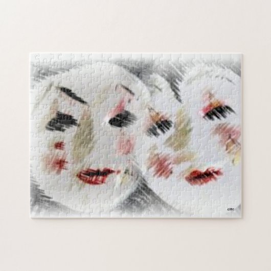 Puzzle Les amis face à face Abstraits (Horizontal)