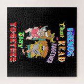 Puzzle Les amis qui lisent ensemble restent ensemble (Horizontal)