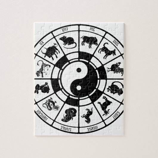 Puzzle Les animaux chinois de zodiaque (Vertical)