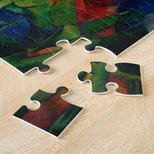Puzzle Les animaux dans un paysage par Franz Marc (Côté)