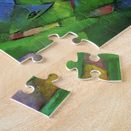 Puzzle Les animaux dans un paysage par Franz Marc (Côté)