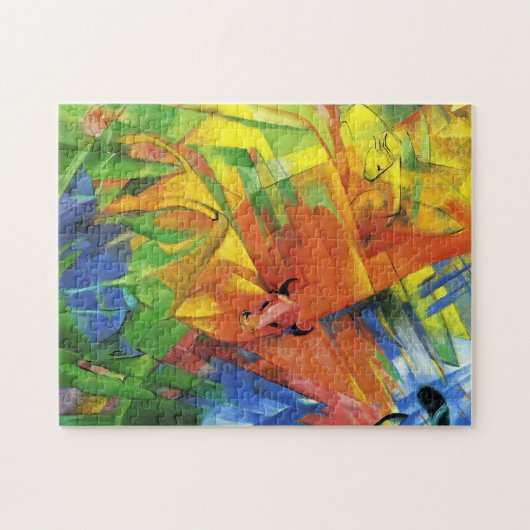 Puzzle Les animaux dans un paysage par Franz Marc (Horizontal)