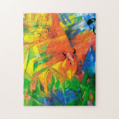 Puzzle Les animaux dans un paysage par Franz Marc (Vertical)