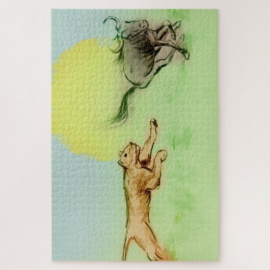 Puzzle Les animaux sauvages chassent dans la nature - Lio (Vertical)