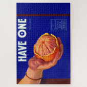 Puzzle Les années 1940 ont un étiquette de caisse orange (Vertical)