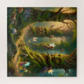 Puzzle Les arbres vivants de la forêt enchantée des fées (Horizontal)