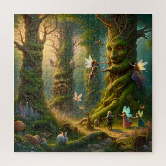 Puzzle Les arbres vivants de la forêt enchantée des fées (Vertical)