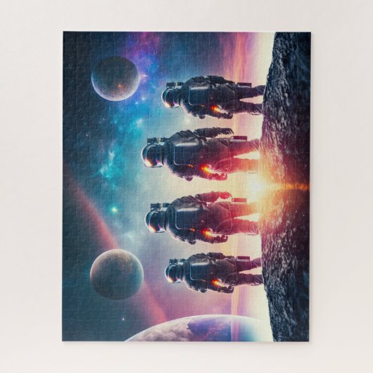 Puzzle Les astronautes dans l'espace (Vertical)
