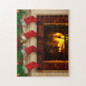 Puzzle Les bas étaient suspendus par la cheminée avec soi (Vertical)