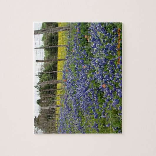 Puzzle Les Bluebonnets de Texas mettent en boîte la (Vertical)