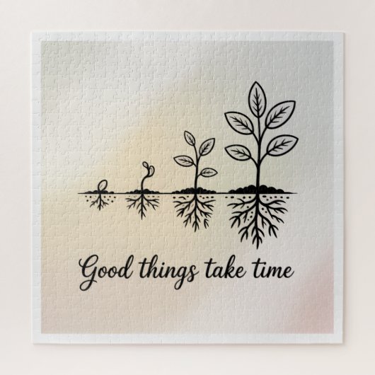 Puzzle Les bonnes choses prennent du temps (Vertical)