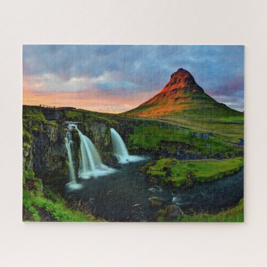Puzzle Les cascades | Kirkjufell, Islande (Horizontal)