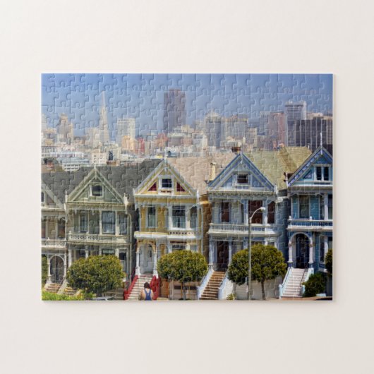 Puzzle Les célèbres dames peintes de San Francisco (Horizontal)