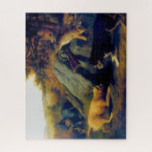Puzzle Les chasseurs de lapins Thomas Hewes Hinckley 1850 (Vertical)