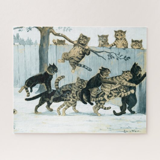 Puzzle Les chats en jeu de Louis Wain (Horizontal)