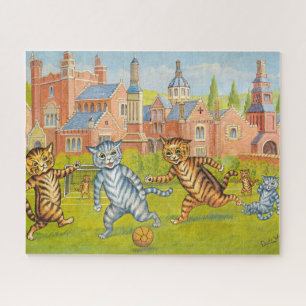 Puzzle Les chats jouent au football par Louis Wain