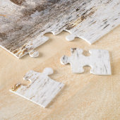 Puzzle Les Chevaux blancs sur la plage au coucher du sole (Côté)