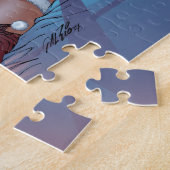 Puzzle Les cheveux blonds, bleu ont observé (Côté)