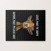 Puzzle Les Chèvres Me Rendent Heureux, Amateur De Chèvre (Horizontal)