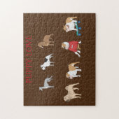 Puzzle Les chiots aiment les enfants puzzle. (Vertical)