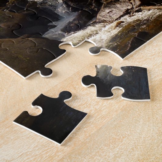 Puzzle Les chutes de l'Alberta à l'automne dans les Roche (Côté)