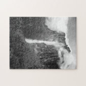 Puzzle Les chutes de Salto Angel dans noir et le blanc (Horizontal)