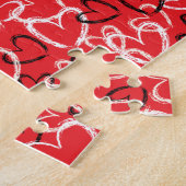 Puzzle Les coeurs manuscrits de Valentine (Côté)