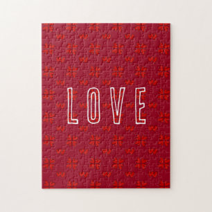 Puzzle Les Coeurs rouges de Valentine sur l'amour rouge