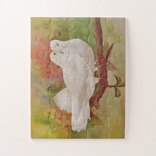 Puzzle Les colombes d'amour blanches (Vertical)