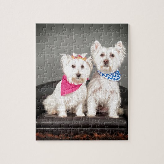 Puzzle Les couples de Westie (Vertical)