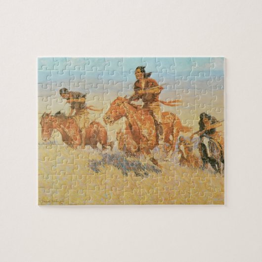 Puzzle Les Coureurs de Buffalo, Big Horn Basin de Remingt (Horizontal)