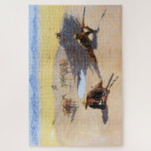 Puzzle Les cowboys se battent pour un trou d'eau (par Rem (Vertical)