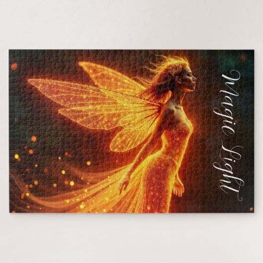 Puzzle Les créatures de feu de forêt moderne volent fée c (Horizontal)