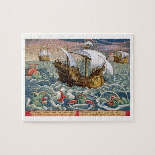 Puzzle Les créatures de mer de chasse, plaquent 84 de (Horizontal)